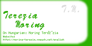 terezia moring business card